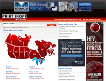 Tablet Screenshot of printshopscanada.com